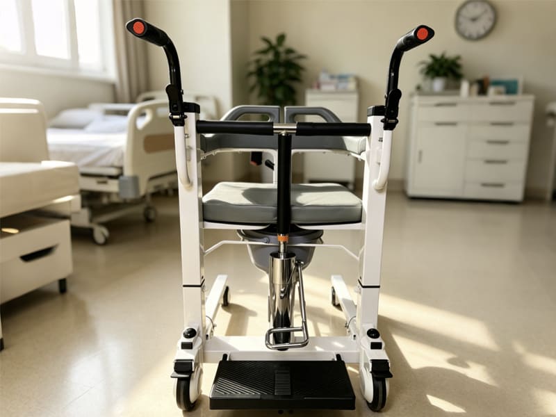 Hydraulic patient transfer lift chair, portable medical shifting equipment for hospital ward