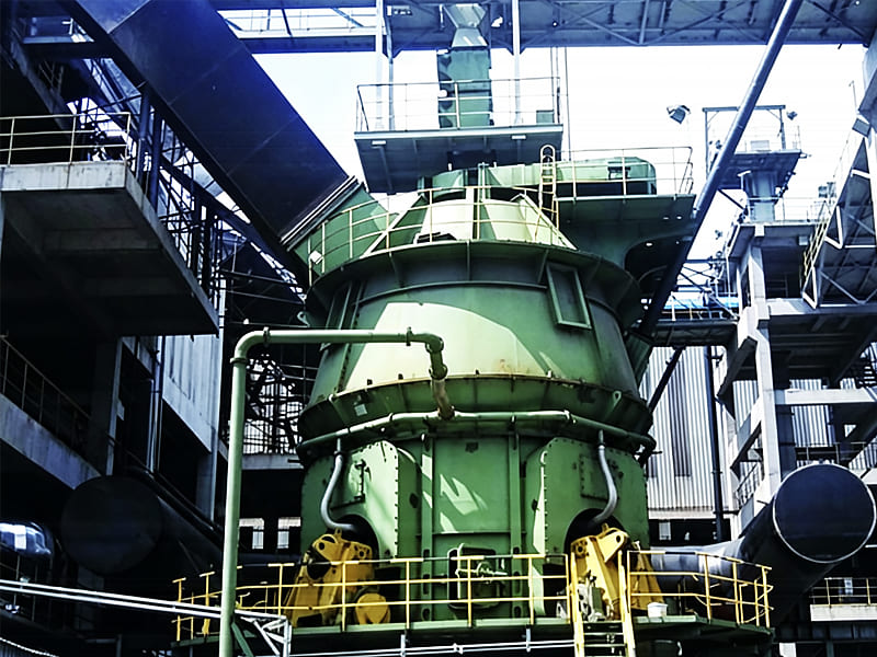 Vertical roller mill with hydraulic cylinder, industrial ore grinding plant equipment