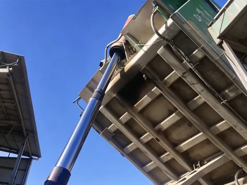 Dump truck telescopic lifting hydraulic cylinder for tipping cargo bed