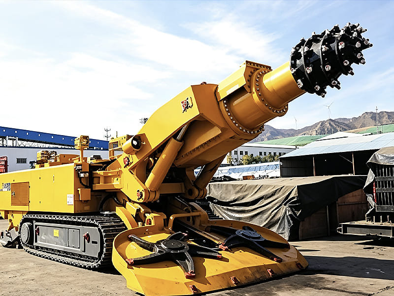 Tracked roadheader machine, underground coal mining tunneling boring equipment