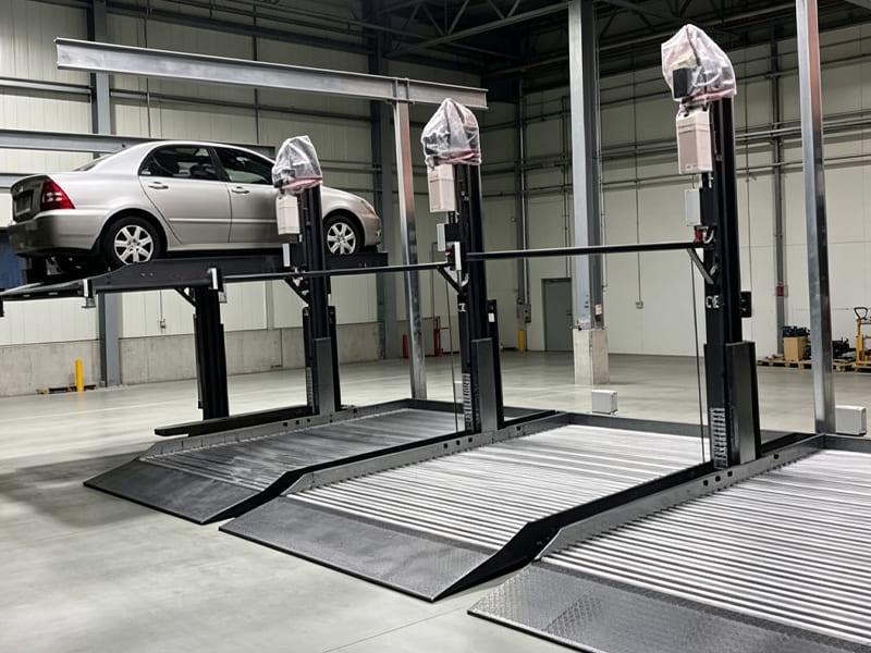 Hydraulic driven multi‑level car storage parking lift system ****