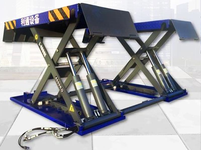 Double scissor hydraulic lift table with heavy load capacity