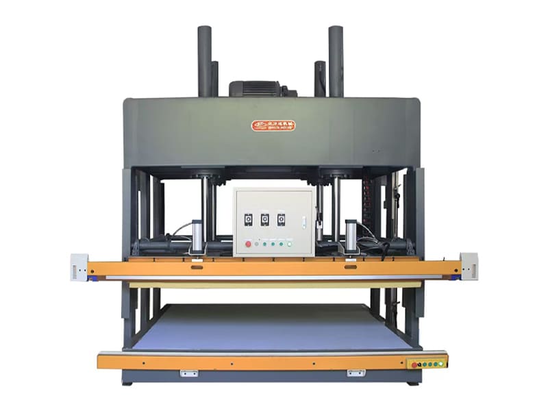 Automatic hydraulic foam pressing machine for mattress packing