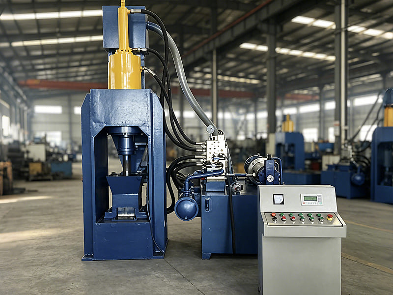 Metal Scrap Hydraulic Briquetting Machine, Steel Mill Aluminum Iron Chips Briquette Press Equipment