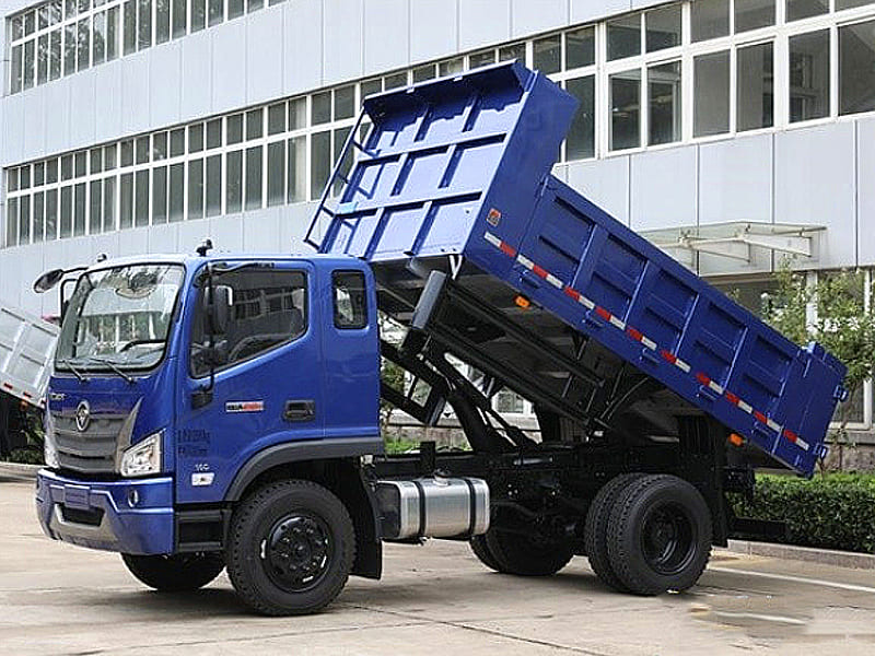 Blue Light Duty Dump Truck, Mini Tipper for Construction Transportation