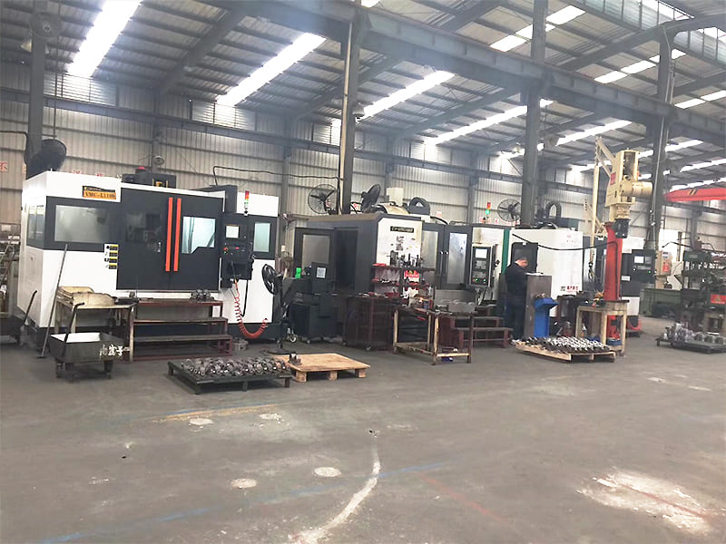 Multiple CNC machining centers for precision machining of hydraulic cylinder accessories
