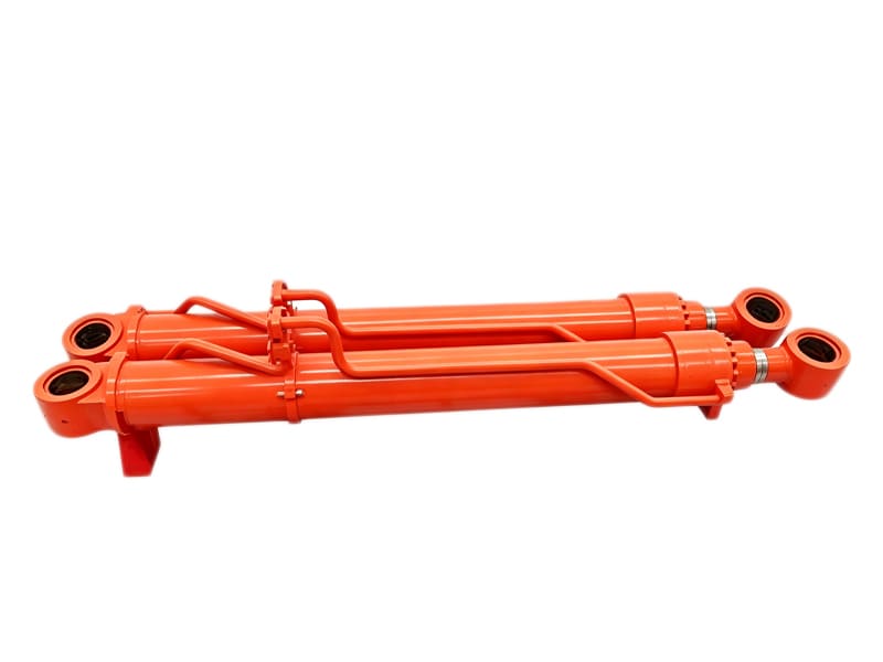 Orange double lugs hydraulic cylinder for construction machinery