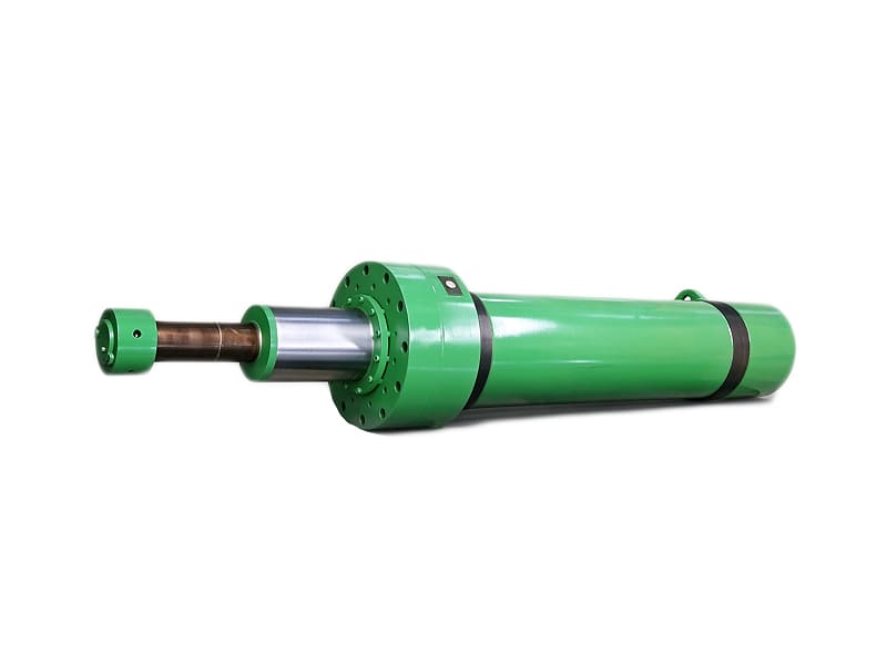1. **Green multi-stage telescopic hydraulic cylinder, high pressure industrial hydraulic ram for heavy machinery