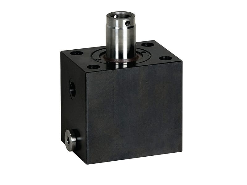 Square body compact hydraulic cylinder, outward extended piston rod, high pressure block hydraulic cylinder